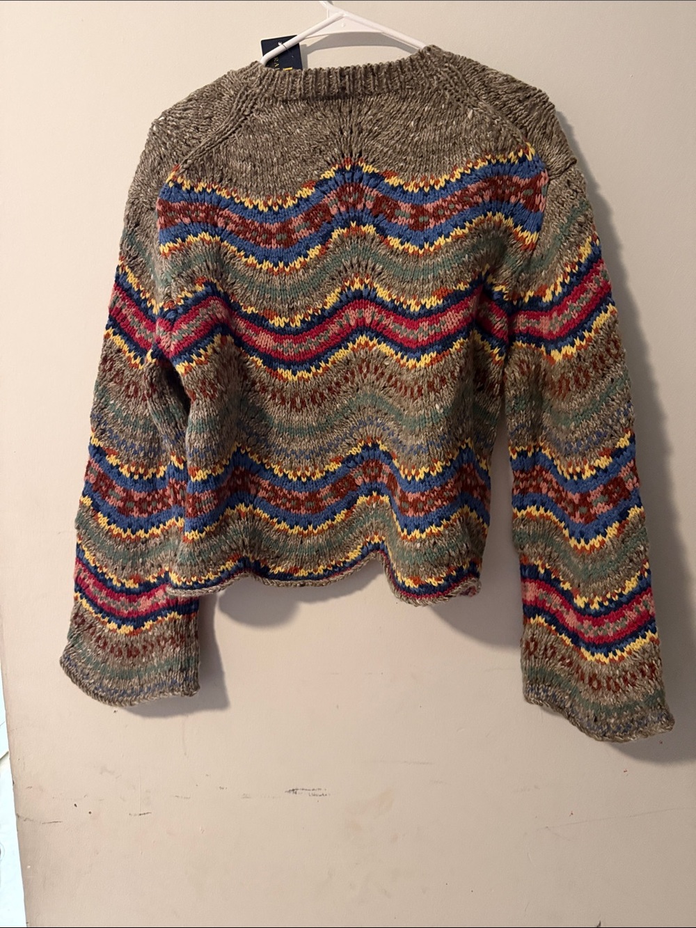 Polo by Ralph Lauren Gray Chevron Multicolor Knit Sweater - Picture 4 of 9